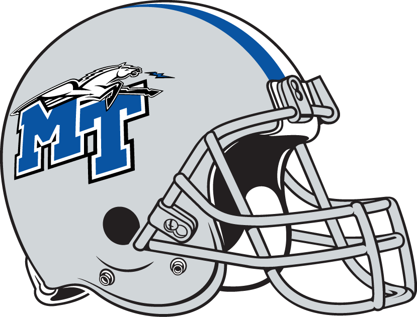 Middle Tennessee Blue Raiders 1998-Pres Helmet Logo iron on transfers for clothing